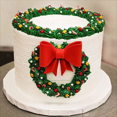 «Рождественский венок» купить - рубцовск.сладкоежкин.рф