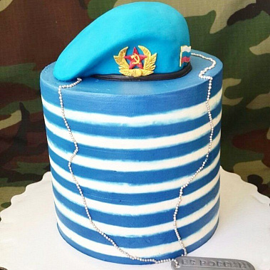 Торт "ВДВ Тельняшка" купить - рубцовск.сладкоежкин.рф