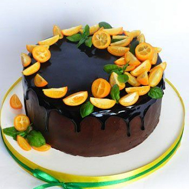 Торт глазурь с дольками купить - рубцовск.сладкоежкин.рф